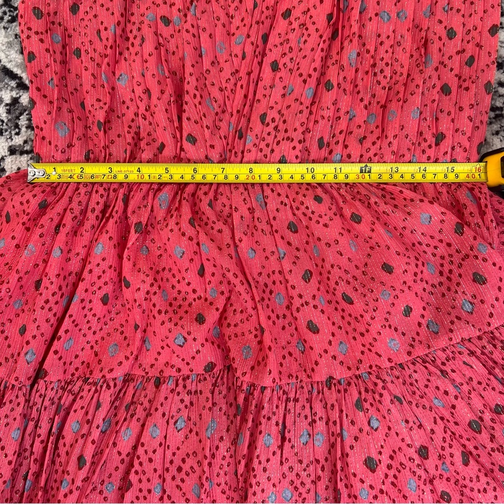 Ulla Johnson Arisa Mini Dress in Hibiscus, Silk Chiffon, Crossover neckline 10 - Picture 16 of 16